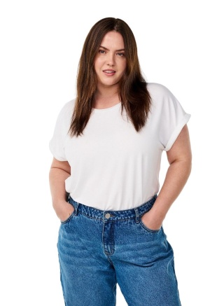 ZIZZI LUŹNA BIAŁA BLUZKA T-SHIRT 400A