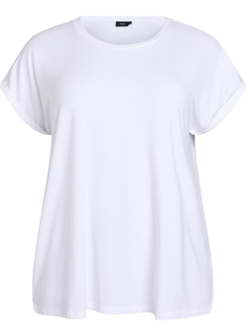 ZIZZI LUŹNA BIAŁA BLUZKA T-SHIRT 400A