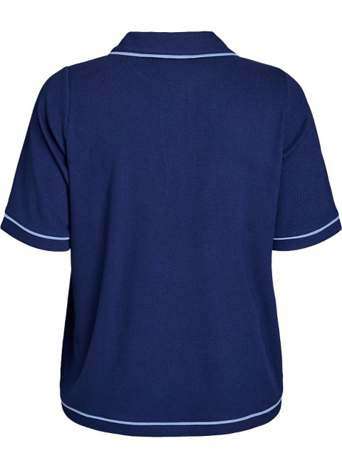 ZIZZI MODNA KOSZULKA POLO BLUZKA GRANATOWA 702B