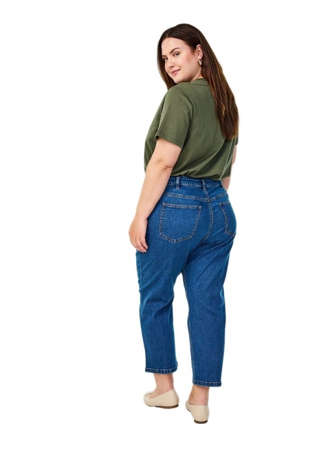 ZIZZI NIEBIESKIE JEANSY SPODNIE PROSTA NOGAWKA 996C