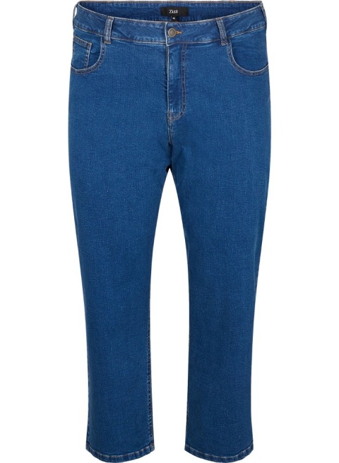 ZIZZI NIEBIESKIE JEANSY SPODNIE PROSTA NOGAWKA 996C