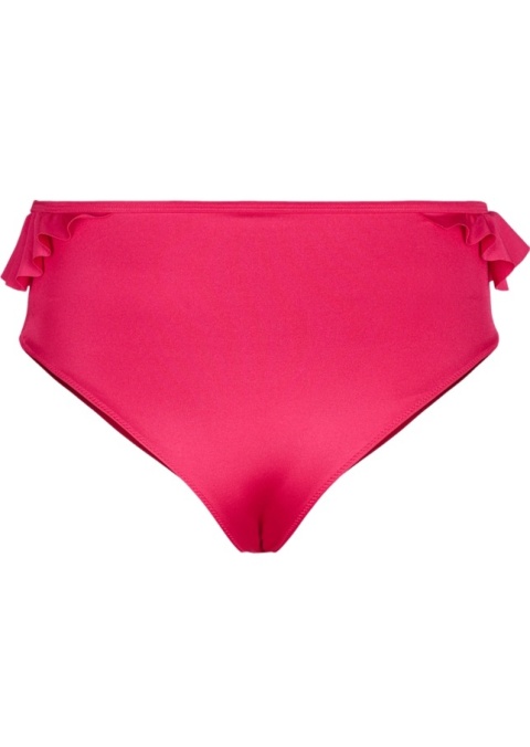 ZIZZI RÓŻOWE MAJTKI KĄPIELOWE BIKINI FALBANKI 726Q