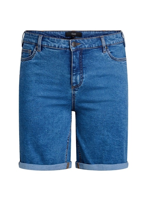 ZIZZI DOPASOWANE JEANSOWE SPODENKI NIEBIESKIE 035B