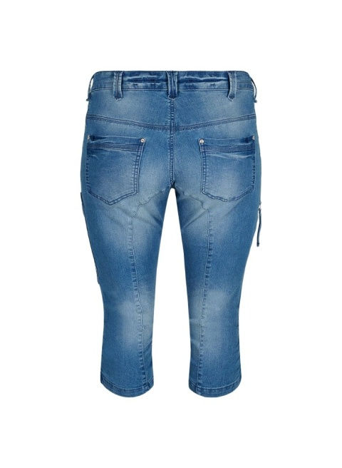 ZIZZI MODNE RYBACZKI DENIM BLUE ŚCIĄGACZ 111D