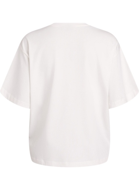 ZIZZI BIAŁY T-SHIRT OVERSIZE BAWEŁNA 902B