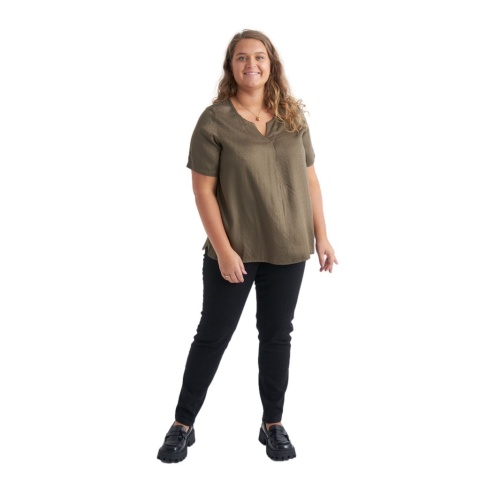 APRICO ELEGANCKA OLIWKOWA BLUZKA WISKOZA A219