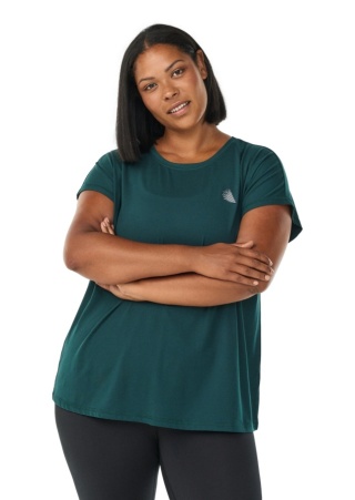ZIZZI ZIELONY WYGODNY SPORTOWY T-SHIRT 054G