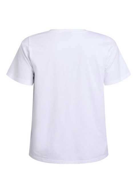ZIZZI KLASYCZNY BIAŁY T-SHIRT WZÓR 196A