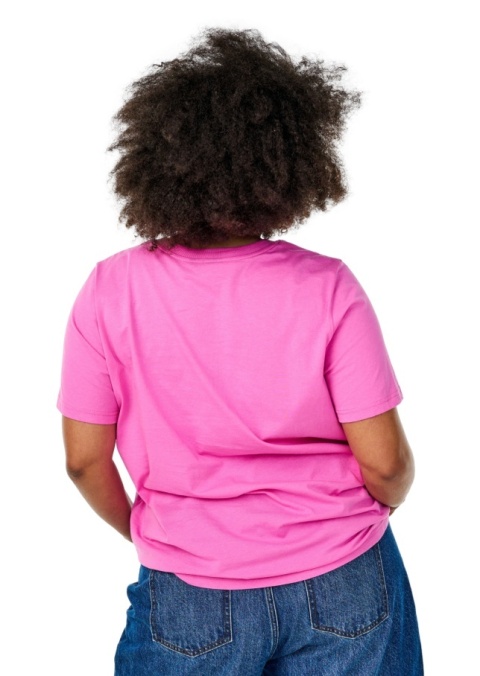 ZIZZI RÓŻOWY BAWEŁNIANY T-SHIRT BLUZKA NADRUK 327A