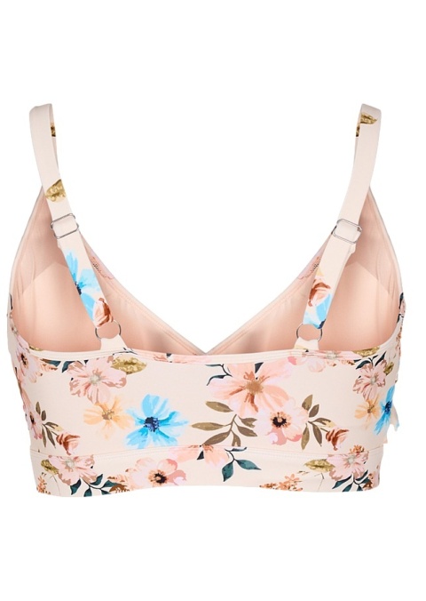 ZIZZI BEŻOWY BIUSTONOSZ KĄPIELOWY GÓRA OD BIKINI FALBANA 506F