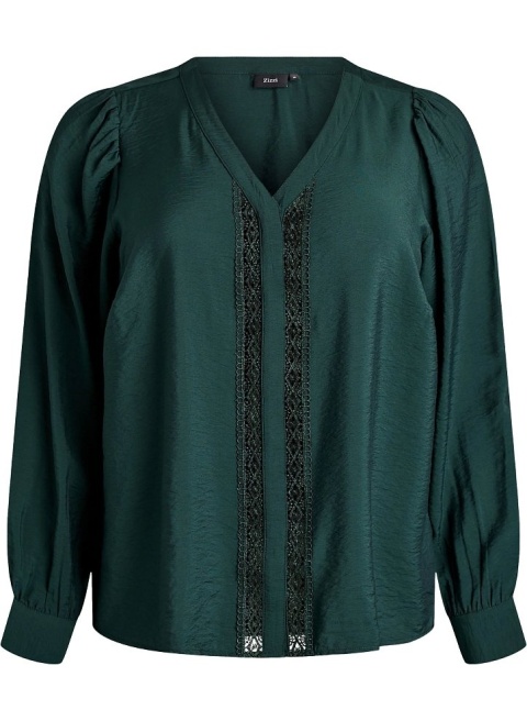 ZIZZI ELEGANCKA ZIELONA BLUZKA DEKOLT 445A