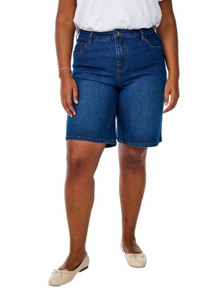 ZIZZI JEANSOWE LUŹNE SPODENKI NA LATO granat 032C
