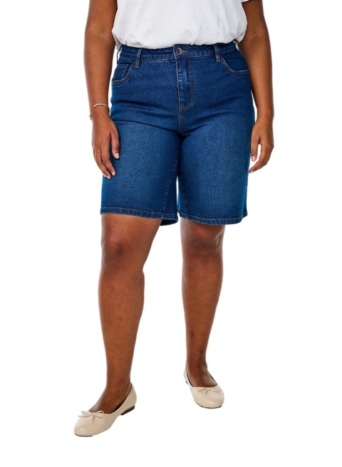 ZIZZI JEANSOWE LUŹNE SPODENKI NA LATO granat 032C
