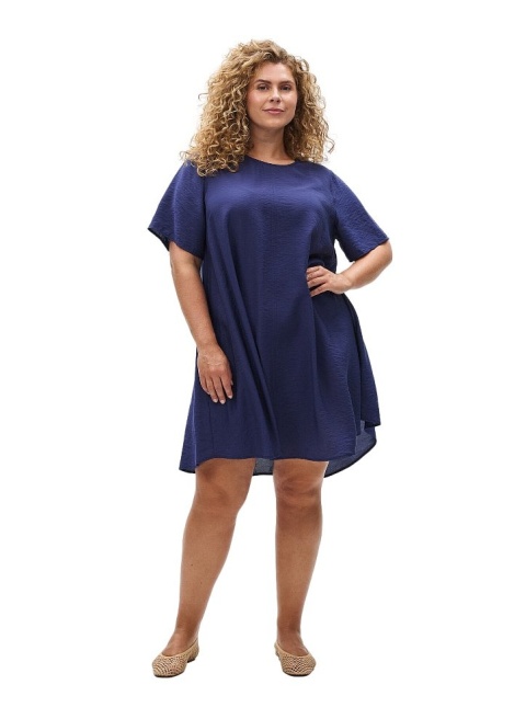 ZIZZI LEKKA TRAPEZOWA SUKIENKA GRANATOWA 052F