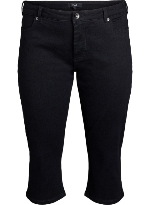 ZIZZI JEANSOWE SPODNIE RYBACZKI CZARNY JEANS 019O