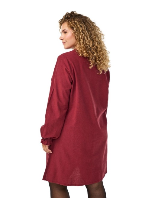 ZIZZI SUKIENKA NA CO DZIEŃ MIDI BORDO 001L