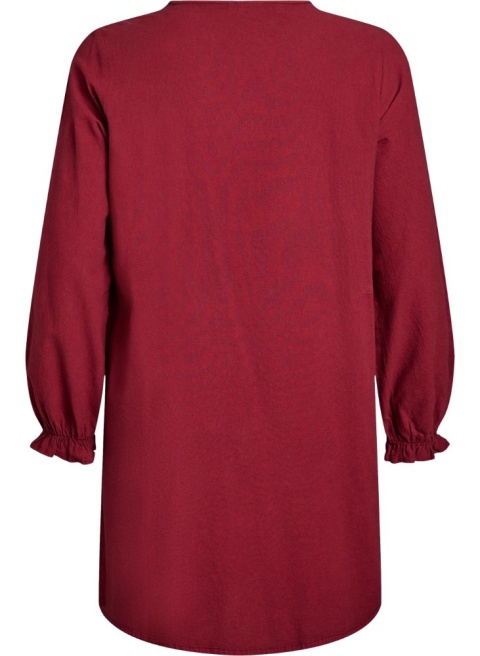 ZIZZI SUKIENKA NA CO DZIEŃ MIDI BORDO 001L