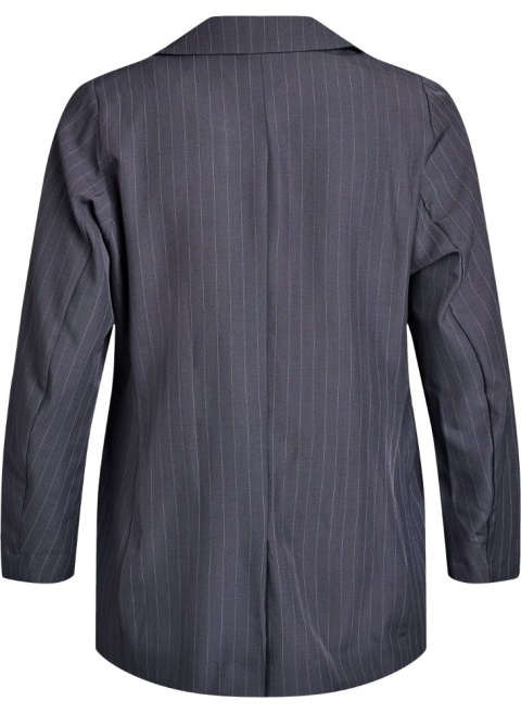 ZIZZI ELEGANCKA SZARA MARYNARKA PIONOWE PRĄŻKI 042C