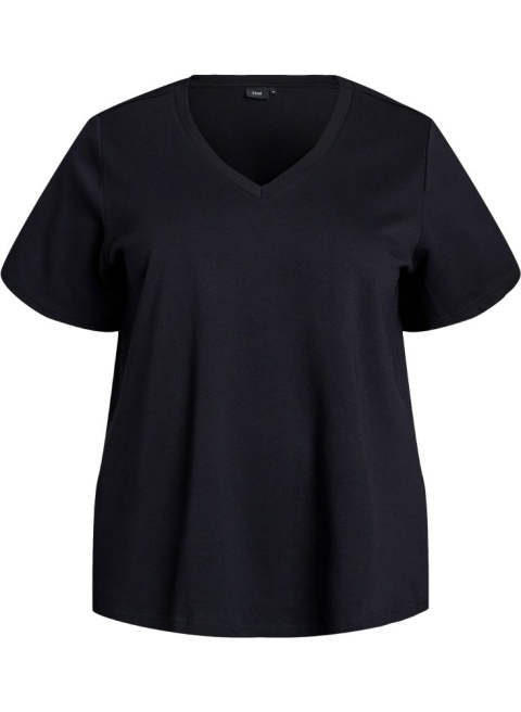 ZIZZI KLASYCZNY T-SHIRT CZARY 159B