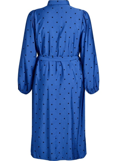 ZIZZI ELEGANCKA SUKIENKA W GROSZKI WIĄZANA 510B