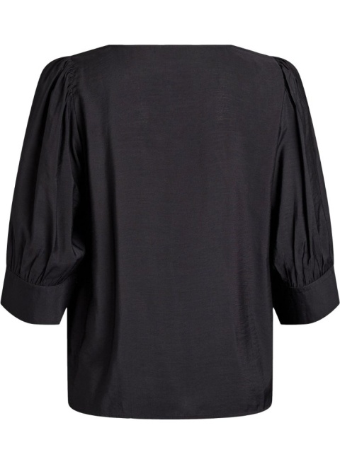 ZIZZI ELEGANCKA CZARNA BLUZKA W SEREK 560D
