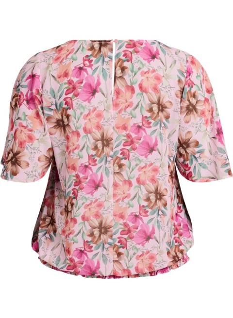 ZIZZI FANTASTYCZNA ELEGANCKA BLUZKA W KWIATY 833E