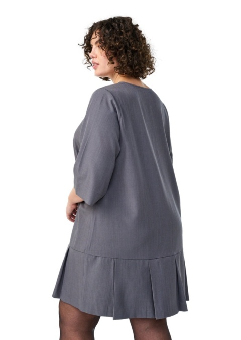 ZIZZI ELEGANCKA SZARA SUKIENKA MINI 539A