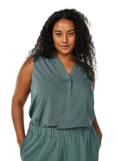 ZIZZI ELEGANCKA ZIELONA BLUZKA TOP WISKOZA 048B
