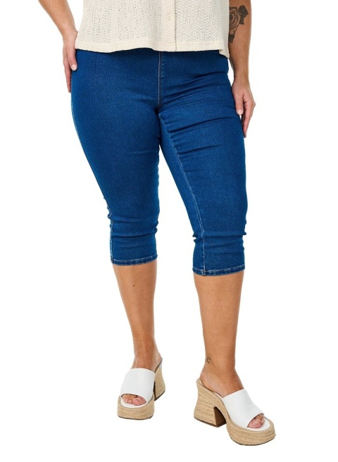 ZIZZI JEANSY JEGGINSY RYBACZKI NIEBIESKIE 027B