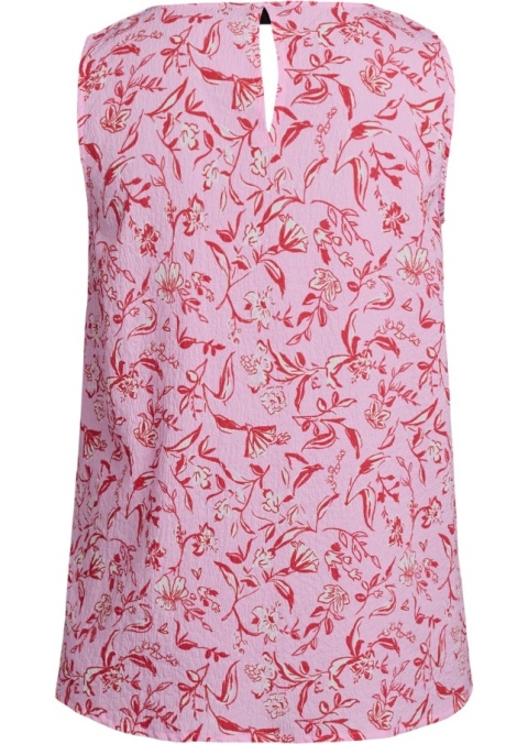 ZIZZI RÓŻOWY TOP BLUZKA W KWIATY 060D