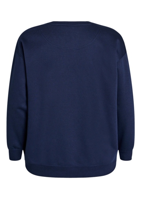 ZIZZI GRANATOWA SPORTOWA BLUZA NADRUK 268A