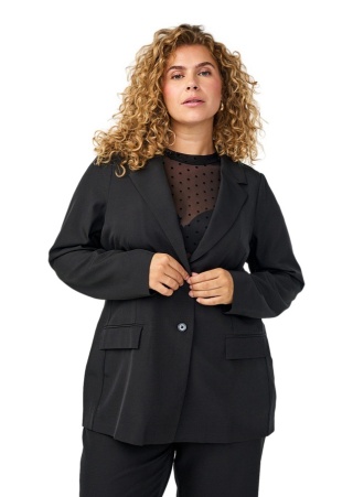 ZIZZI ELEGANCKA CZARNA MARYNARKA 042C