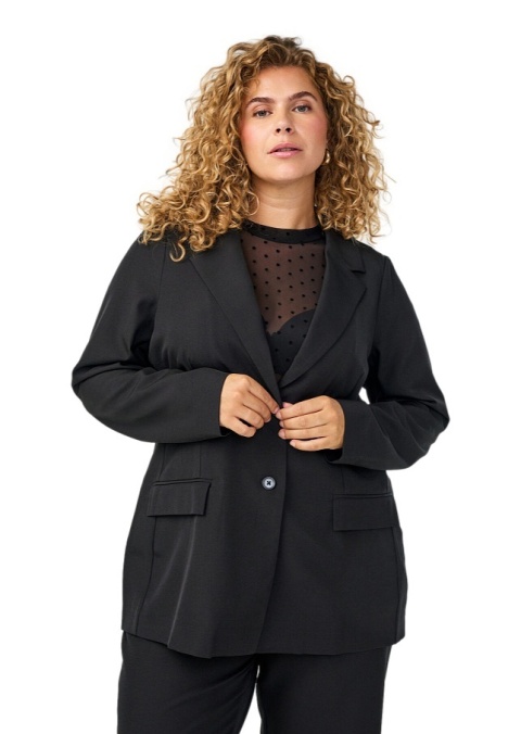 ZIZZI ELEGANCKA CZARNA MARYNARKA 042C