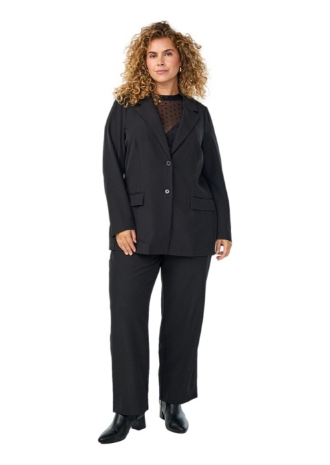 ZIZZI ELEGANCKA CZARNA MARYNARKA 042C