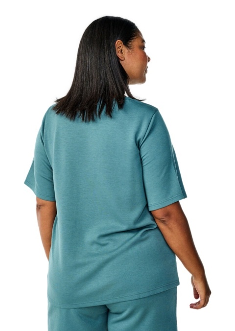 ZIZZI CIEPŁA KLASYCZNA NIEBIESKA BLUZKA T-SHIRT 055F
