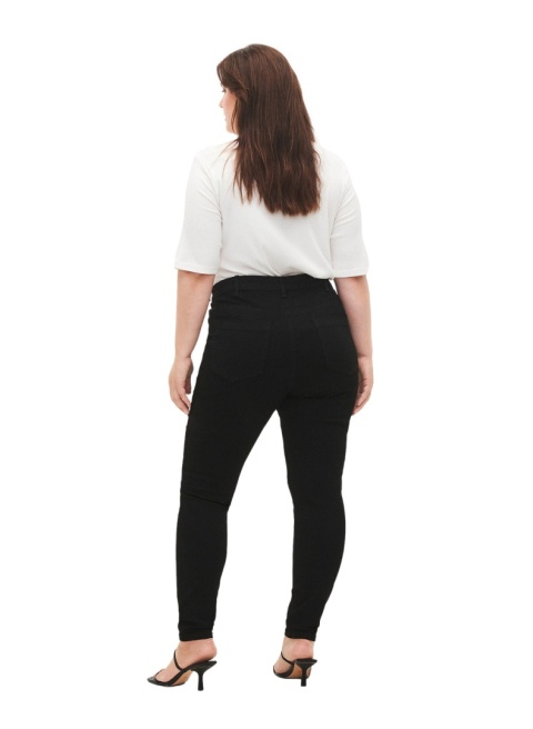 ZIZZI RURKI CZARNE JEANSY SLIM FIT WYSOKI STAN N82 019A