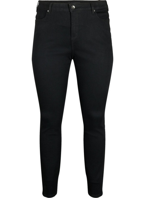 ZIZZI RURKI CZARNE JEANSY SLIM FIT WYSOKI STAN N82 019A