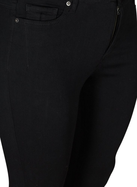 ZIZZI CZARNE JEANSY SPODNIE RURKI AMY 7/8 181A