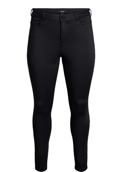 ZIZZI CZARNE SPODNIE JEANSY RURKI WYSOKI STAN 857C