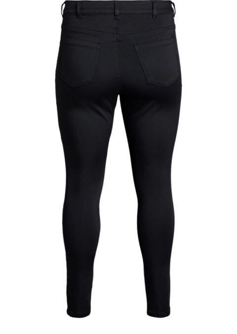 ZIZZI CZARNE SPODNIE JEANSY RURKI WYSOKI STAN 857C