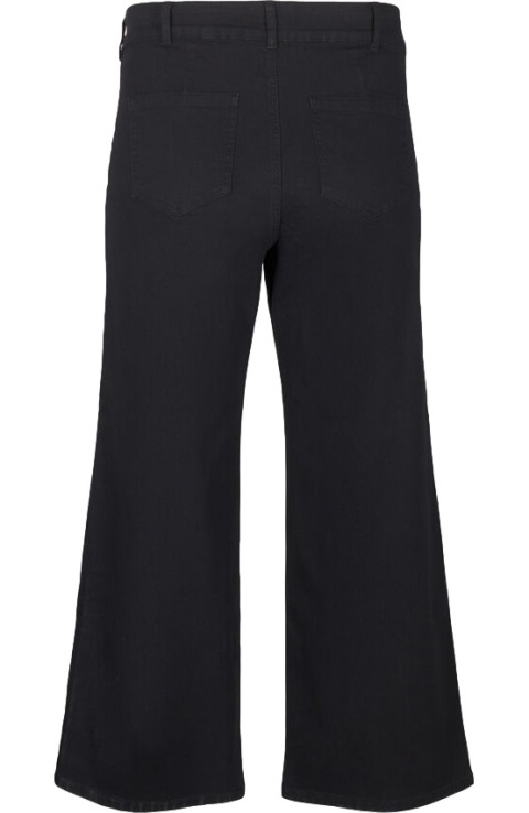 ZIZZI CZARNE SZEROKIE SPODNIE JEANSY W STAN N82 001E