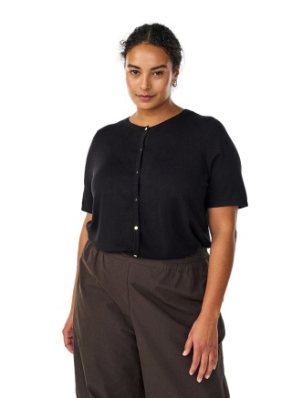 ZIZZI CZARNY SWETER BOLERKO OZDOBNE GUZIKI 539C