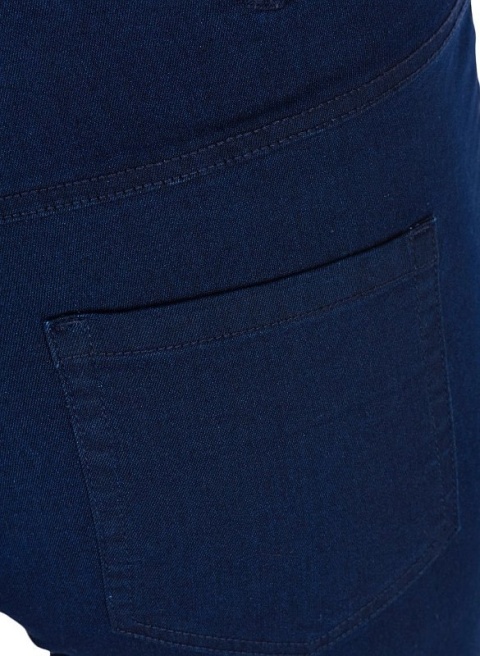 ZIZZI DARK BLUE SPODNIE GRANATOWE JEANSY RURKI N82 568A