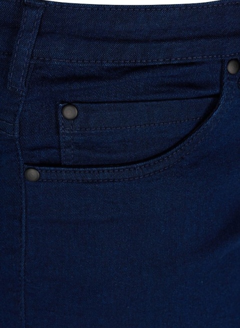 ZIZZI DARK BLUE SPODNIE GRANATOWE JEANSY RURKI N82 568A