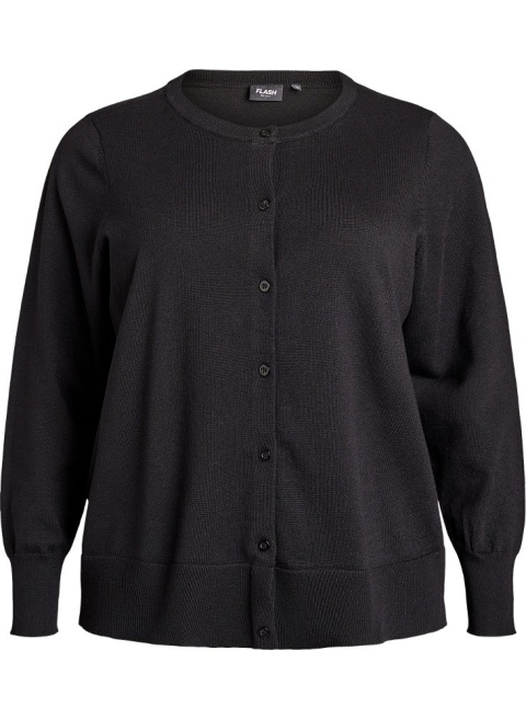 ZIZZI GUSTOWNY CZARNY ROZPINANY SWETER 068A