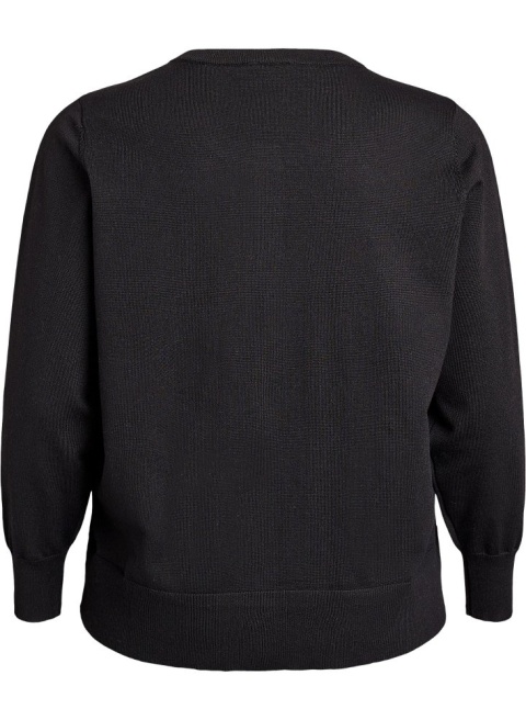 ZIZZI GUSTOWNY CZARNY ROZPINANY SWETER 068A
