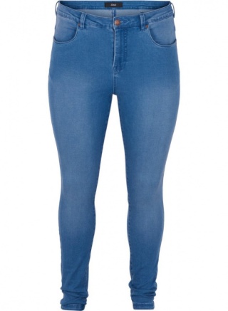 ZIZZI JASNE KLASYCZNE JEANSY SPODNIE RURKI LT BLUE DENIM N82 305L