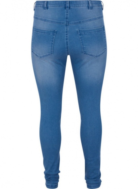 ZIZZI JASNE KLASYCZNE JEANSY SPODNIE RURKI LT BLUE DENIM N82 305L