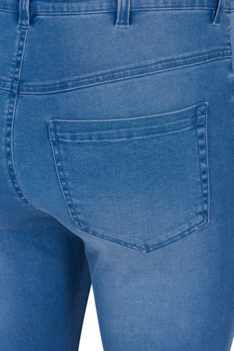 ZIZZI JASNE KLASYCZNE JEANSY SPODNIE RURKI LT BLUE DENIM N82 305L