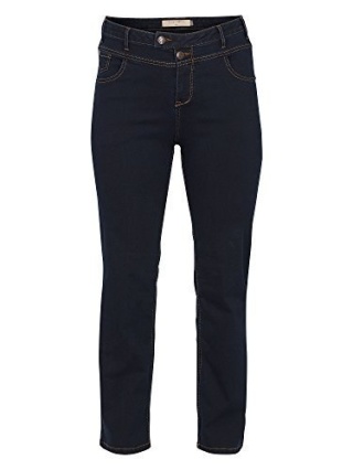 ZIZZI JEANSY SPODNIE PROSTA NOGAWKA GRANAT N86 400A